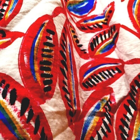 J Crew Women's M Asym Open Shoulder Floral Dress - Picture 9 of 12